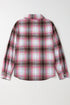 Exclusive Casual Flap Pocket Button Up Plaid Shacket