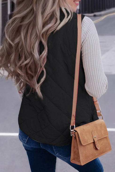 Exclusive Casual Fleece Lined Quilted Layering Vests