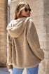 Exclusive Casual Fleece Zip Up Drawstring Hooded Pocketed Jacket