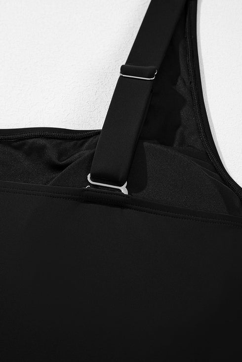 Exclusive Casual Square Neck Knotted One Piece Swimwear
