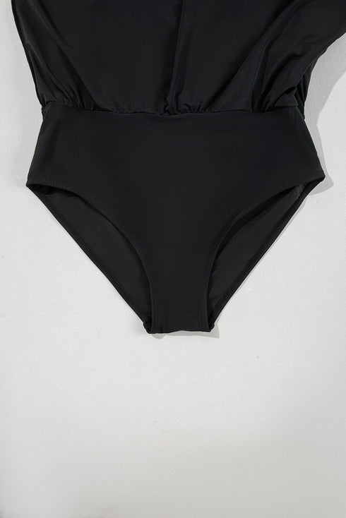 Exclusive Casual Square Neck Knotted One Piece Swimwear