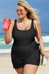 Exclusive Casual Square Neck Knotted One Piece Swimwear
