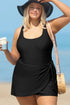Exclusive Casual Square Neck Knotted One Piece Swimwear