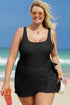 Exclusive Casual Square Neck Knotted One Piece Swimwear