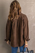 Exclusive Casual Turn Down Collar Buttoned Shirt Jacket