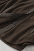 Exclusive Casual Turn Down Collar Buttoned Shirt Jacket