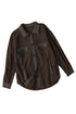 Exclusive Casual Turn Down Collar Buttoned Shirt Jacket
