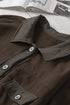 Exclusive Casual Turn Down Collar Buttoned Shirt Jacket
