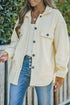 Exclusive Casual Turn Down Collar Buttoned Shirt Jacket