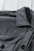 Exclusive Casual Turn Down Collar Buttoned Shirt Jacket