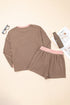 Exclusive Checkered Long Sleeve Pullover And Short Set