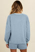 Exclusive Checkered Long Sleeve Pullover And Short Set