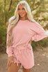 Exclusive Checkered Long Sleeve Pullover And Short Set