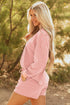 Exclusive Checkered Long Sleeve Pullover And Short Set