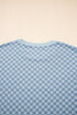 Exclusive Checkered Long Sleeve Pullover And Short Set