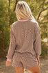 Exclusive Checkered Long Sleeve Pullover And Short Set