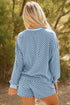 Exclusive Checkered Long Sleeve Pullover And Short Set