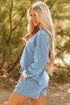 Exclusive Checkered Long Sleeve Pullover And Short Set