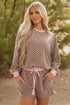 Exclusive Checkered Long Sleeve Pullover And Short Set