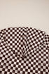 Exclusive Checkered Print Athleisure Two Piece Pant Sets