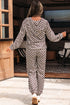 Exclusive Checkered Print Athleisure Two Piece Pant Sets