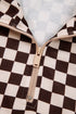 Exclusive Checkered Print Athleisure Two Piece Pant Sets
