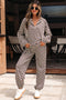 Exclusive Checkered Print Athleisure Two Piece Pant Sets