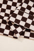 Exclusive Checkered Print Athleisure Two Piece Pant Sets