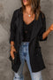 Exclusive Chic Drawstring Turndown Collar Hooded Jacket
