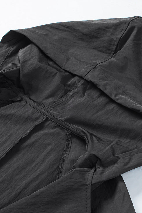 Exclusive Chic Drawstring Turndown Collar Hooded Jacket