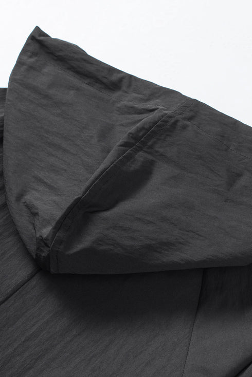 Exclusive Chic Drawstring Turndown Collar Hooded Jacket