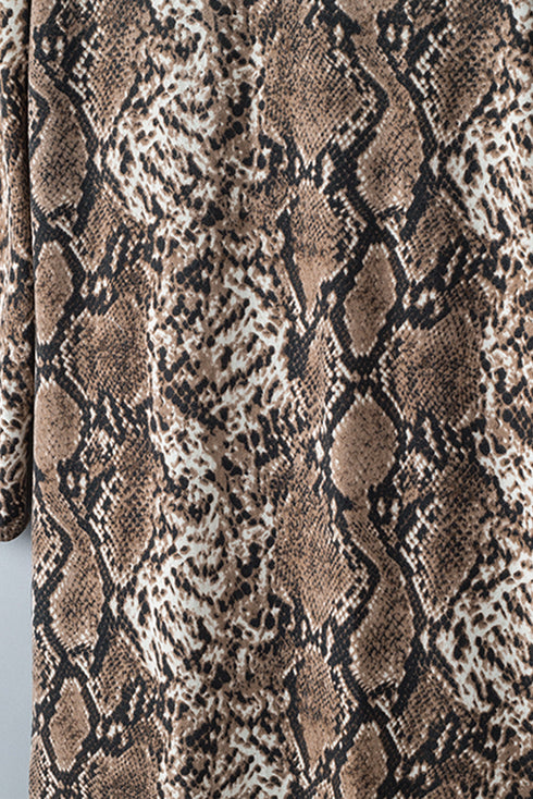 Exclusive Chic Leopard Print Long Duster Cardigan