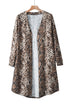 Exclusive Chic Leopard Print Long Duster Cardigan
