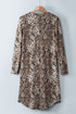 Exclusive Chic Leopard Print Long Duster Cardigan