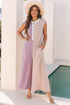 Exclusive Corded Knit Buttoned Wide Leg Jumpsuit
