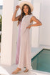 Exclusive Corded Knit Buttoned Wide Leg Jumpsuit