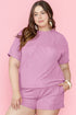 Exclusive Corded Ribbed Knit Two Piece Loungewear