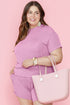 Exclusive Corded Ribbed Knit Two Piece Loungewear