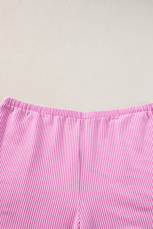 Exclusive Corded Ribbed Knit Two Piece Loungewear