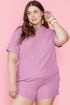 Exclusive Corded Ribbed Knit Two Piece Loungewear