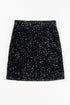 Exclusive Elegant Solid Sequin Bodycon Mini Skirt