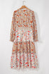 Exclusive Floral Paneled Tiered Ruffle Maxi Dress