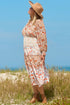 Exclusive Floral Paneled Tiered Ruffle Maxi Dress