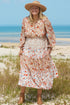 Exclusive Floral Paneled Tiered Ruffle Maxi Dress
