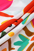 Exclusive Floral Print Drawstring Tiered V Neck Maxi Dress