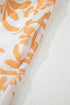 Exclusive Floral Print Puff Sleeve Plus Size Maxi Dress