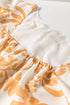 Exclusive Floral Print Puff Sleeve Plus Size Maxi Dress
