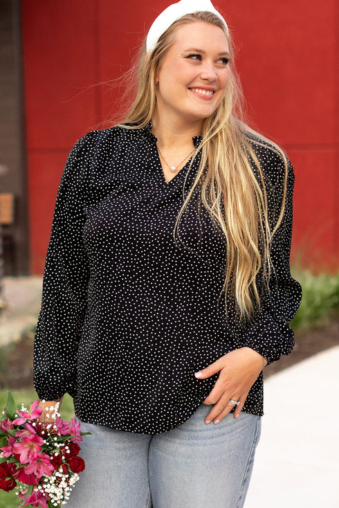 Exclusive Leopard Print Notch V Neck Blouse