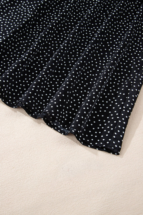 Exclusive Leopard Print Notch V Neck Blouse