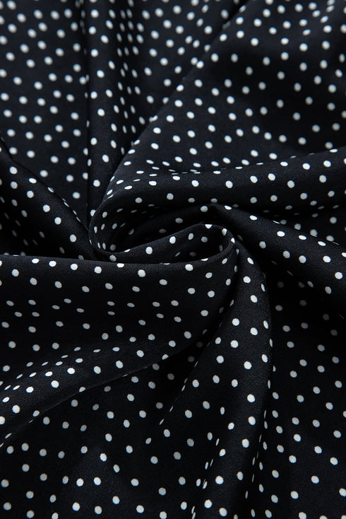 Exclusive Leopard Print Notch V Neck Blouse